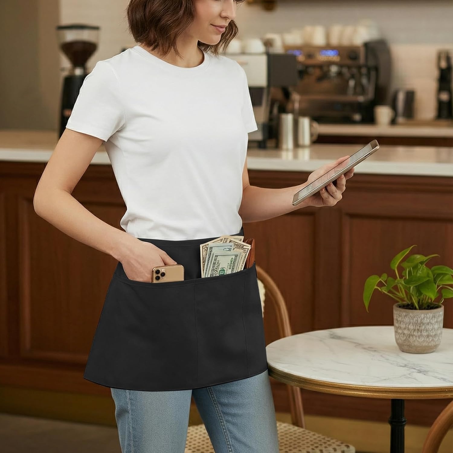 Server Aprons with 3Pockets (1 - Commercial Kitchen And Bar review and price